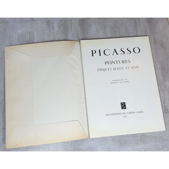 Vintage Picasso Peintures Époques Bleue Et Rose 1947 Ziai Art Softcover French